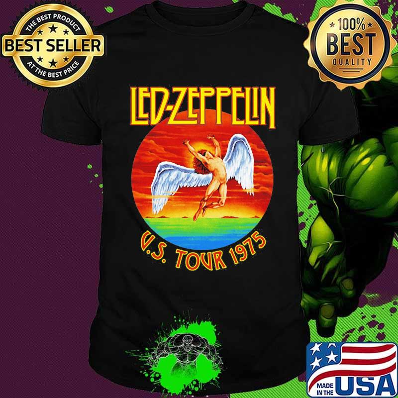Led zeppelin band u.s tour 1975 vintage shirt