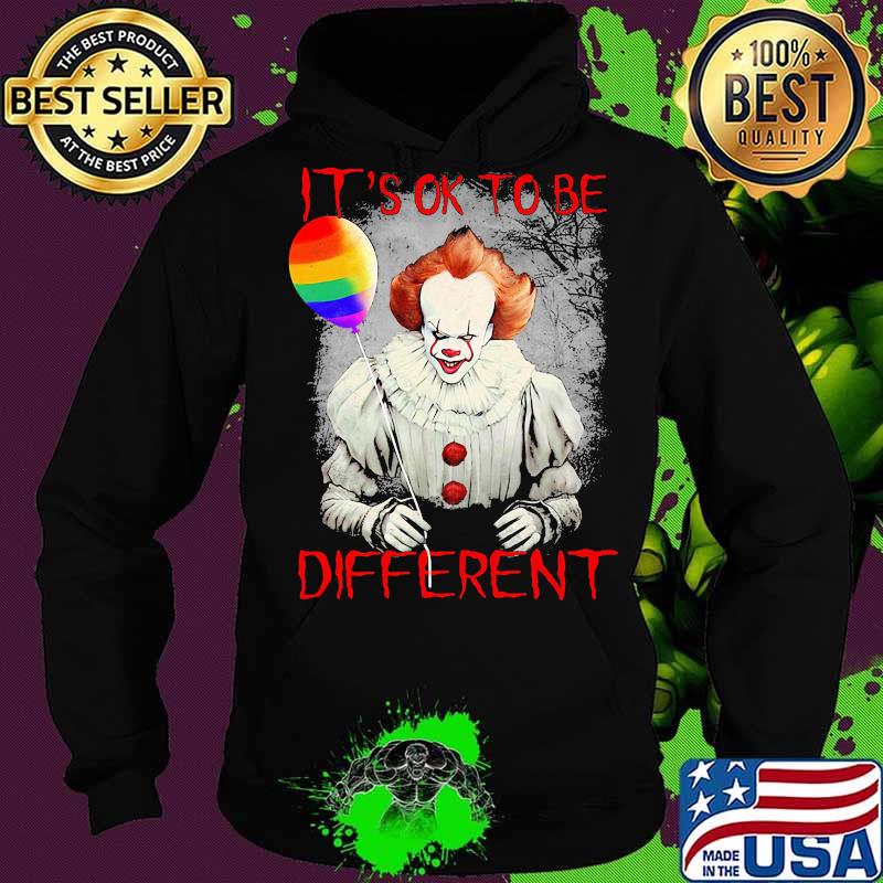 Lgbt halloween pennywise it's ok to be different s Hoodie Lgbt halloween pennywise it's ok to be different s Hoodie