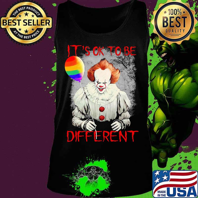 Lgbt halloween pennywise it's ok to be different s Tank top Lgbt halloween pennywise it's ok to be different s Tank top
