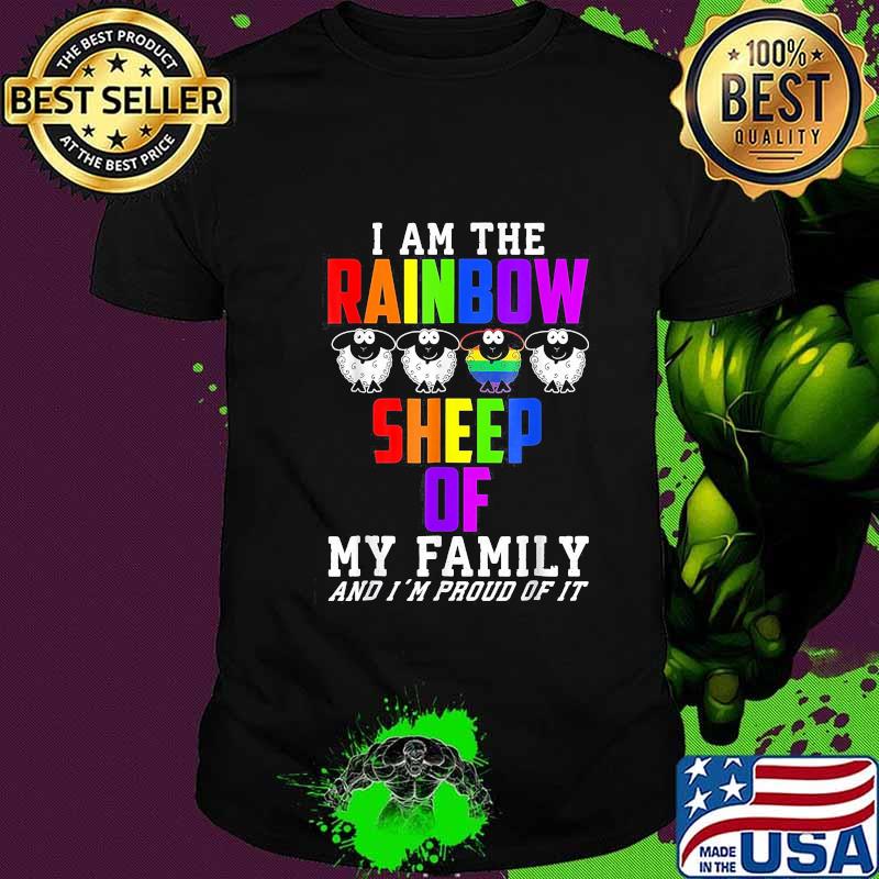 Lgbt i am the rainbow sheep of my family and i'm proud of it 2020 shirt