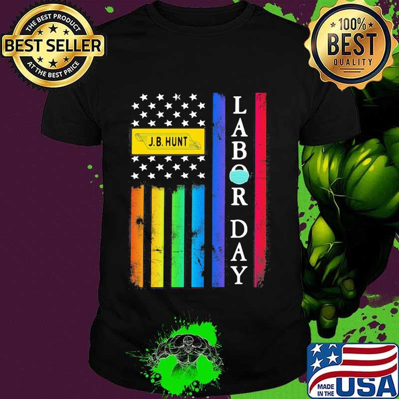 Lgbt j.b.hunt permanente labor day american flag independence day shirt