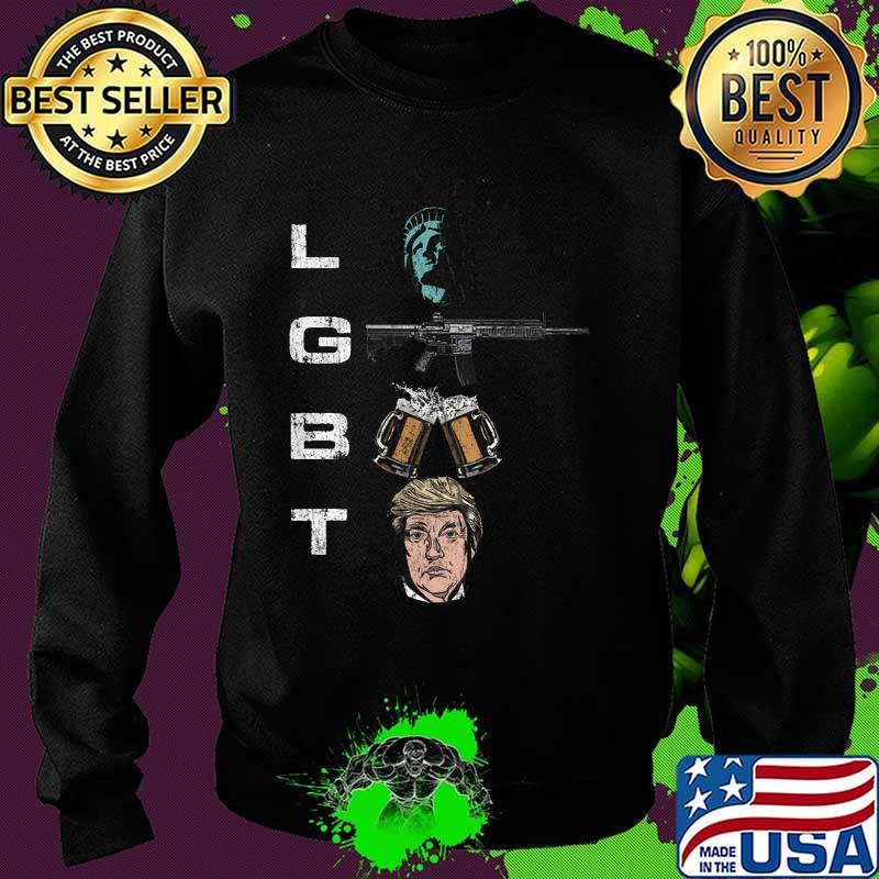 Lgbt statue of liberty guns beer and donald trump s Sweater Lgbt statue of liberty guns beer and donald trump s Sweater