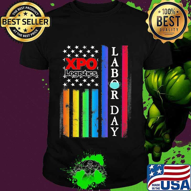 Lgbt xpo logistics labor day american flag independence day shirt