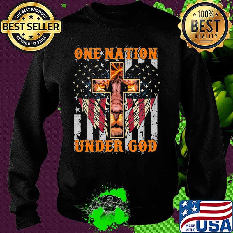 Lion king one nation under god american flag independence day s Sweater Lion king one nation under god american flag independence day s Sweater