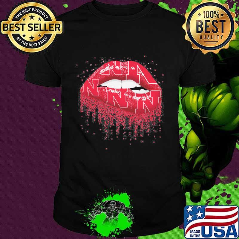 Lips nebraska cornhuskers logo shirt