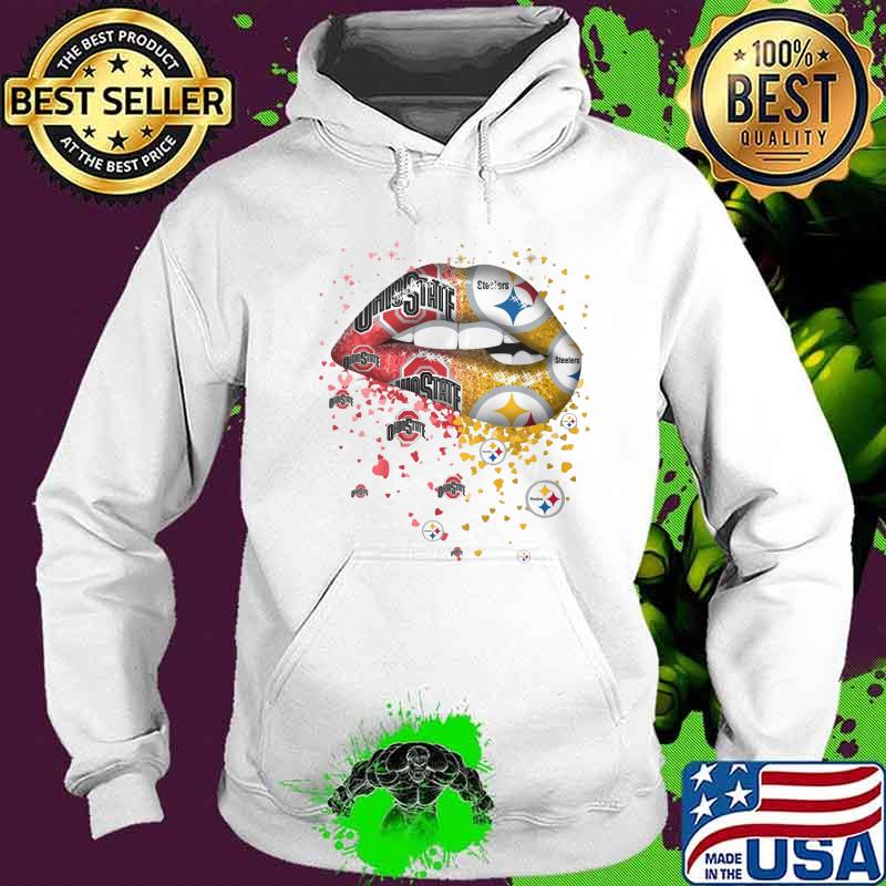 Lips ohio state buckeyes and pittsburgh steeler s Hoodie Lips ohio state buckeyes and pittsburgh steeler s Hoodie