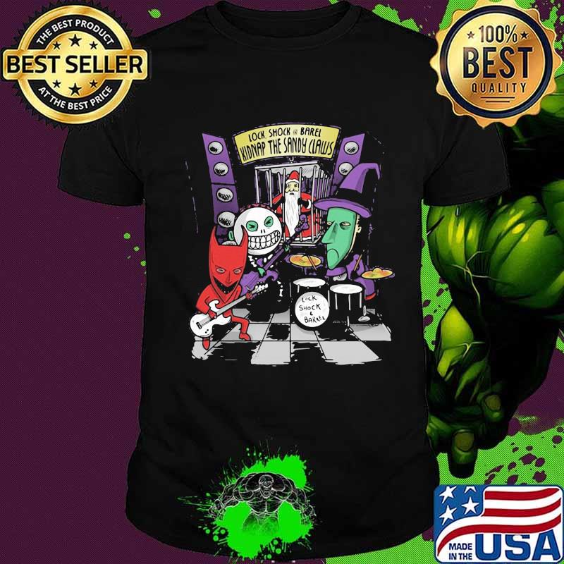 Lock shock barrel kidnap the sandy claws nightmare band shirt