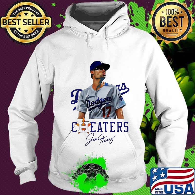 Los angeles dodgers 17 joe kelly cheaters signature s Hoodie Los angeles dodgers 17 joe kelly cheaters signature s Hoodie