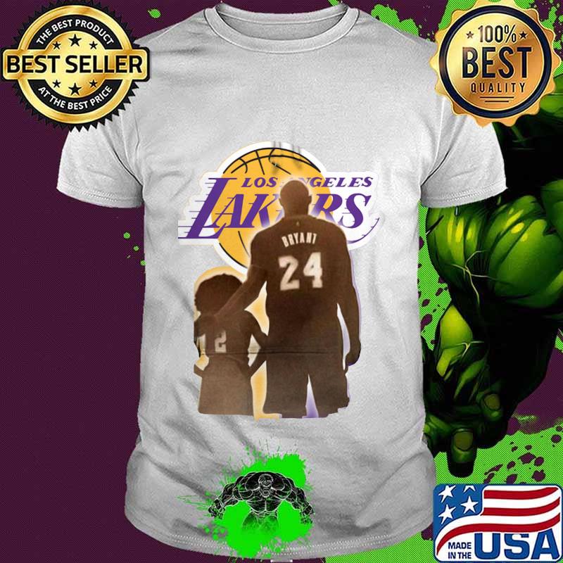 Los angeles lakers basketball kobe bryant and daughter shirt