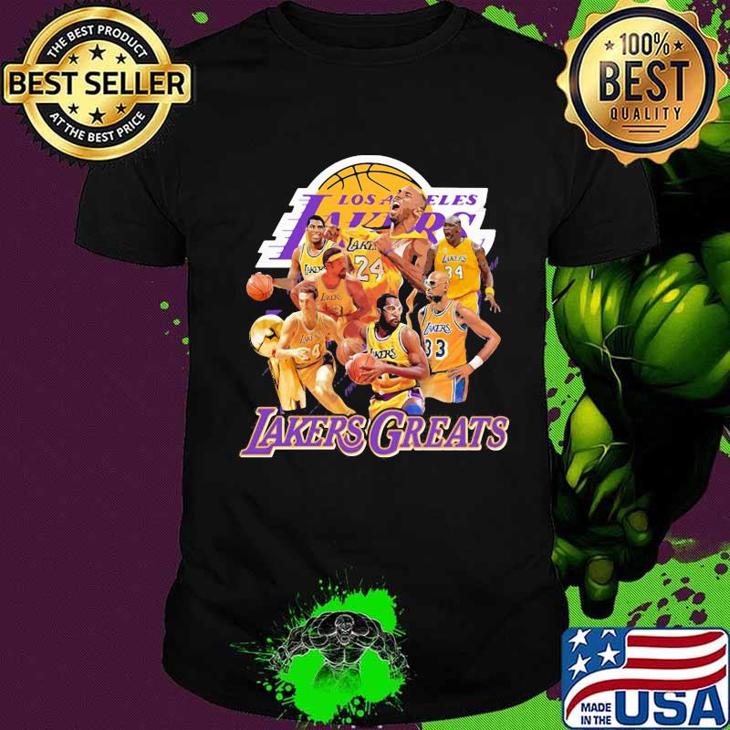 Los angeles lakers greats basketball shirt