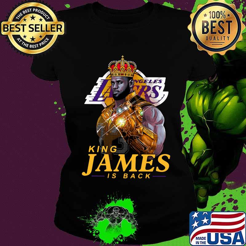 Los angeles lakers king james is back s Ladies tee Los angeles lakers king james is back s Ladies tee