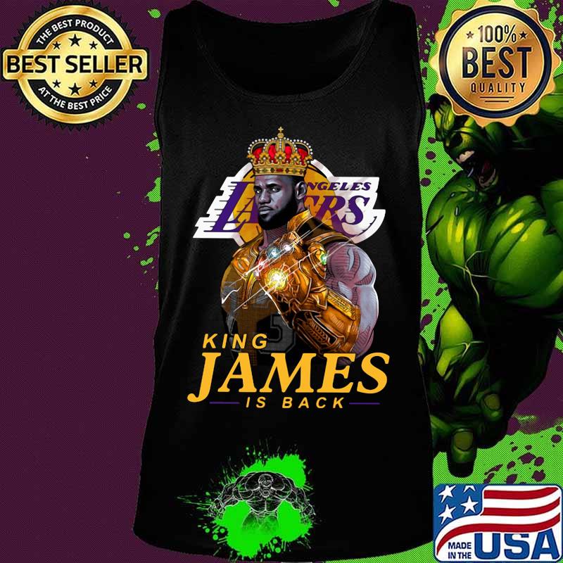 Los angeles lakers king james is back s Tank top Los angeles lakers king james is back s Tank top