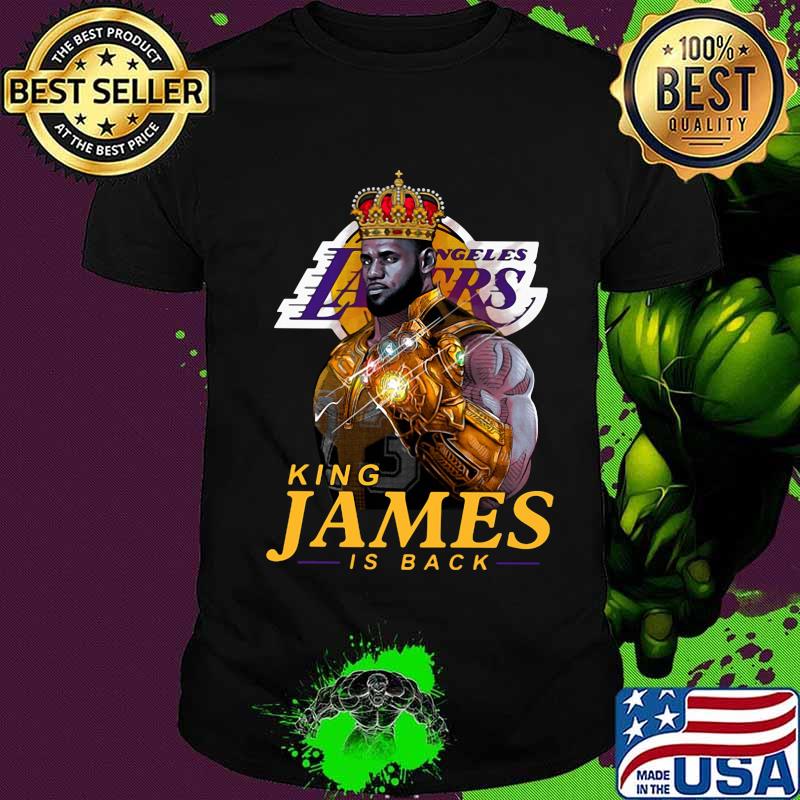 Los angeles lakers king james is back shirt Los angeles lakers king james is back shirt