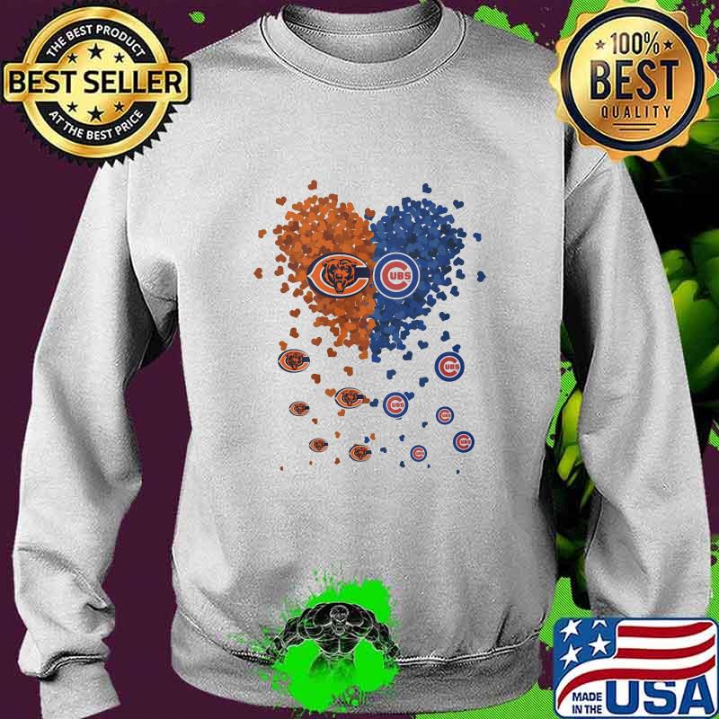 Love chicago bears and chicago cubs hearts s Sweater Love chicago bears and chicago cubs hearts s Sweater