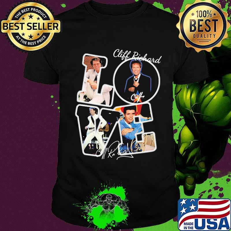Love cliff richard singer signature shirt