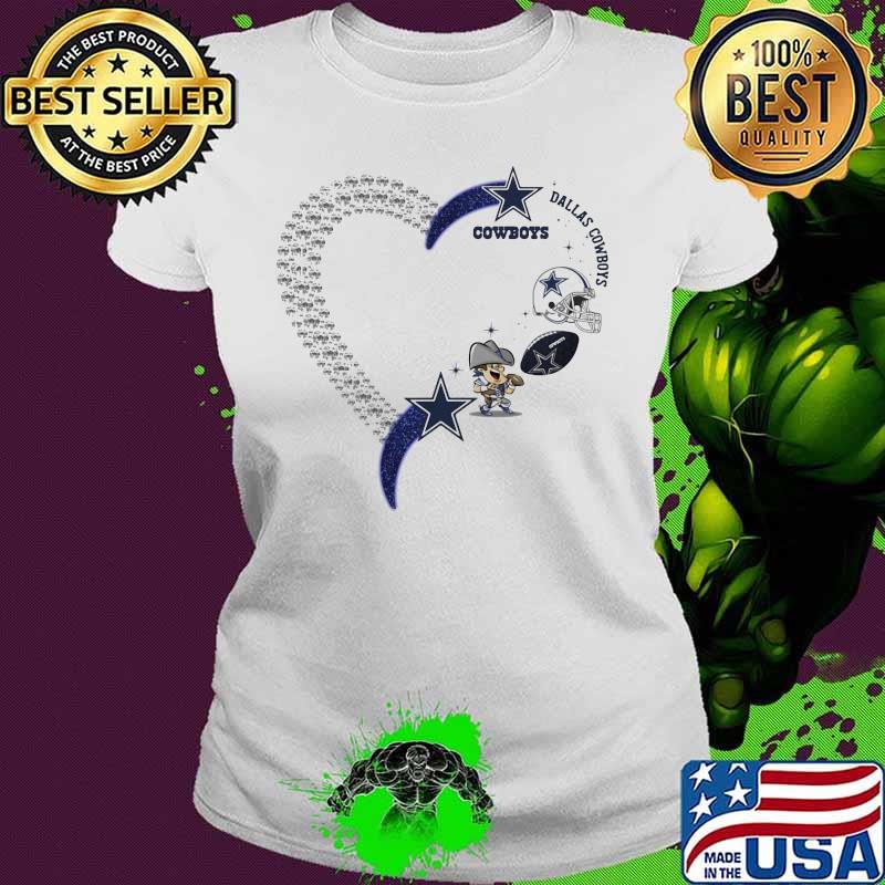 Love dallas cowboys football heart diamond s Ladies tee Love dallas cowboys football heart diamond s Ladies tee