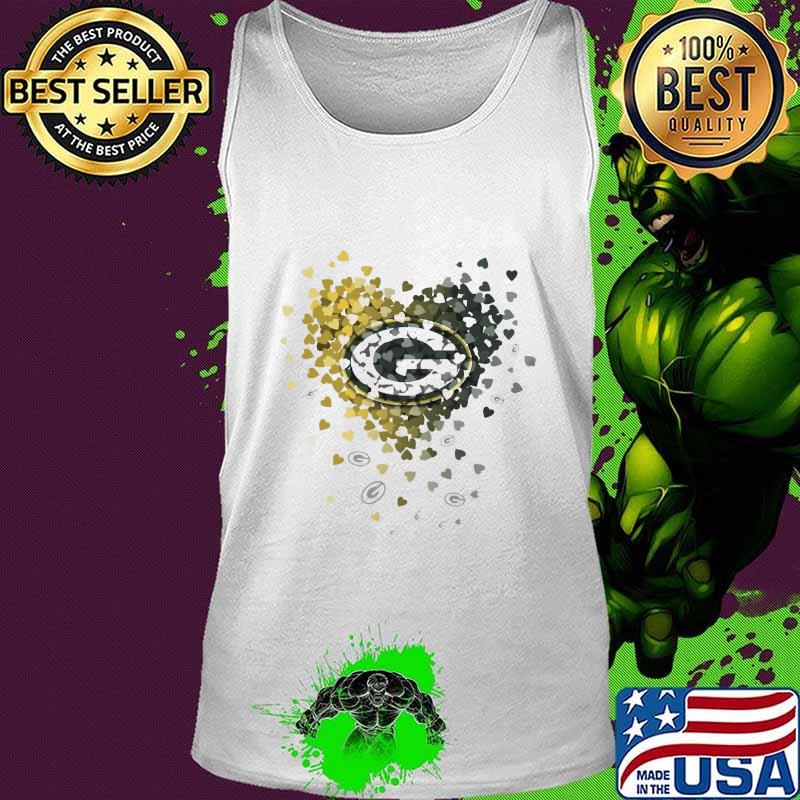 Love green bay packers hearts s Tank top Love green bay packers hearts s Tank top
