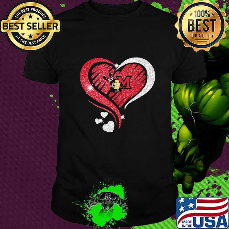 Love miami redskins hearts diamond shirt