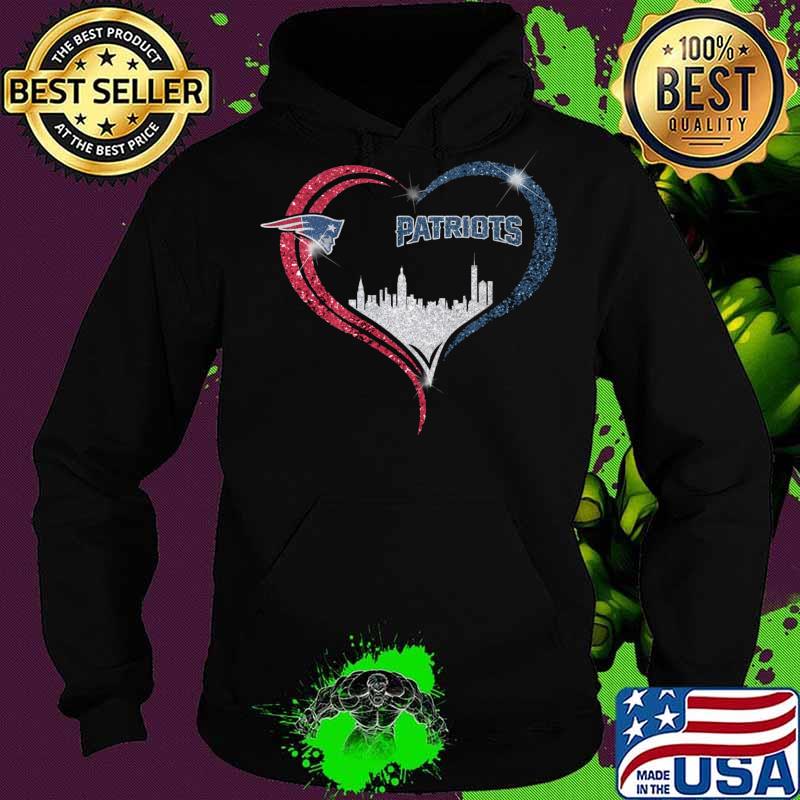 Love new england patriots logo heart diamond s Hoodie Love new england patriots logo heart diamond s Hoodie