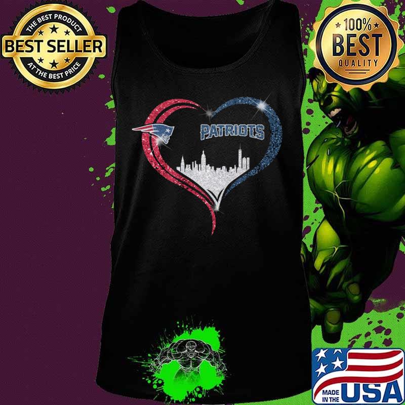 Love new england patriots logo heart diamond s Tank top Love new england patriots logo heart diamond s Tank top