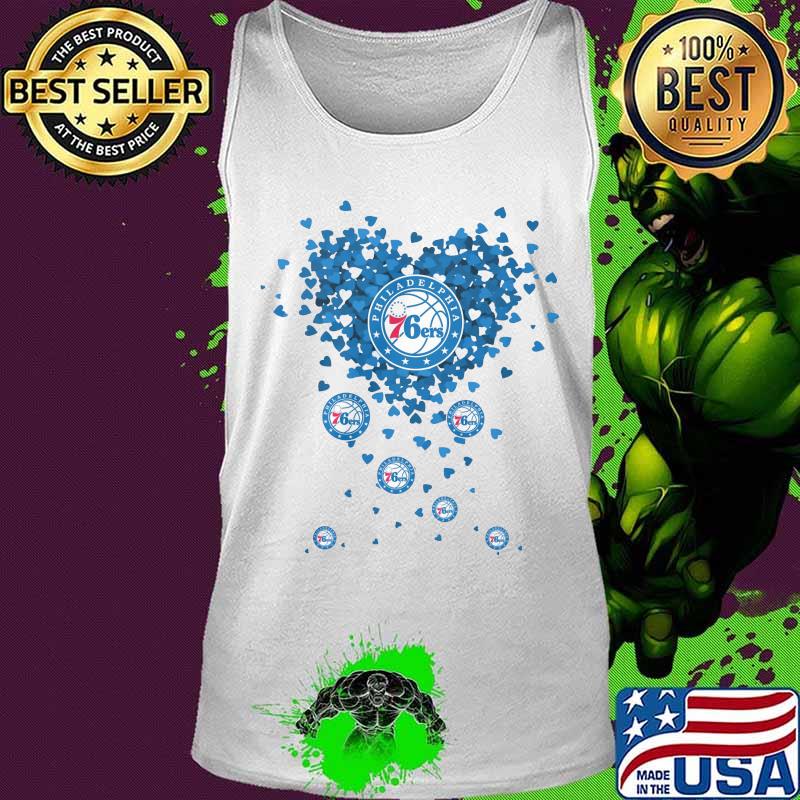 Love philadelphia 76ers basketball hearts s Tank top Love philadelphia 76ers basketball hearts s Tank top
