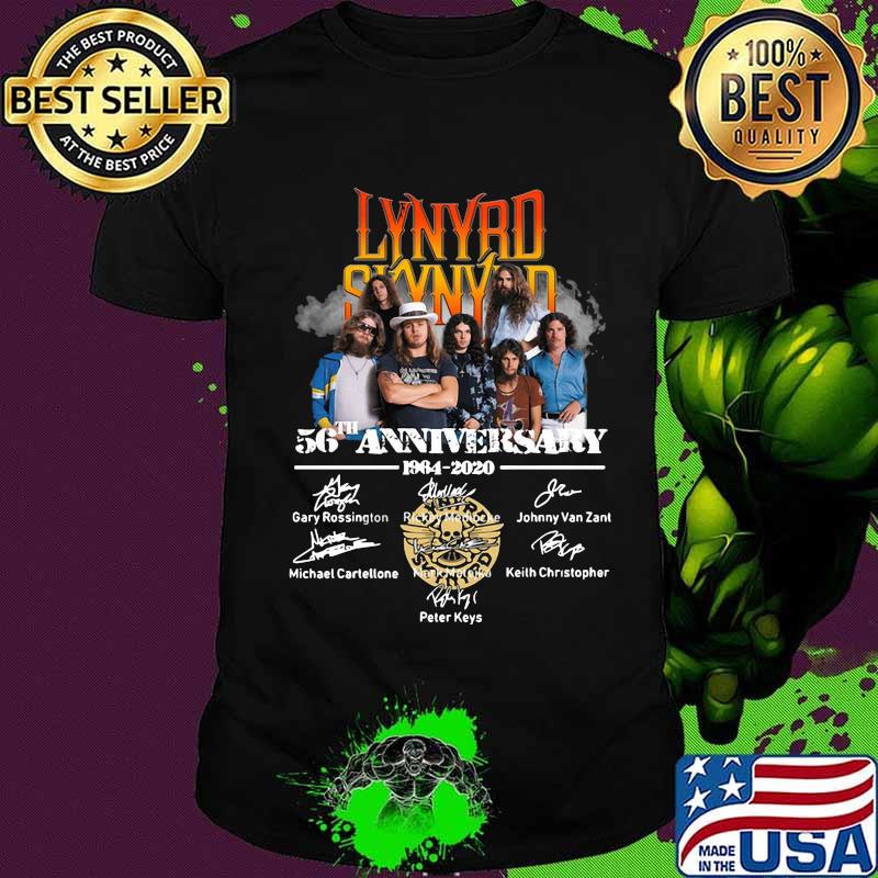 Lynyrd skynyrd 56th anniversary members signatures shirt