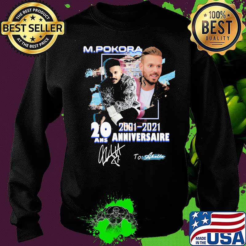 M. pokora 20 ans anniversaire 2001 2021 to abella signature s Sweater M. pokora 20 ans anniversaire 2001 2021 to abella signature s Sweater