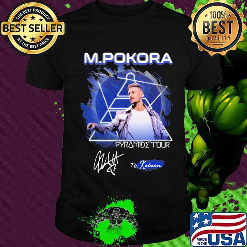 M. pokora pyramide tour to kevin signature shirt