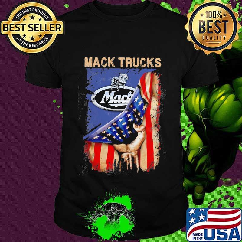 Mack trucks american flag independence day shirt