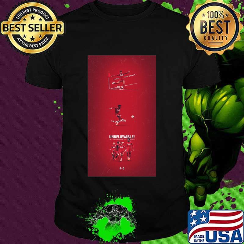 Manchester united corner taken quickly origi unbelievable soccer shirt