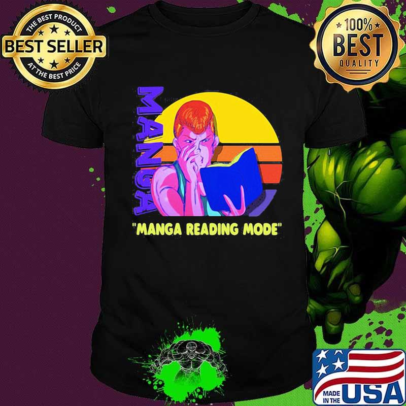 Manga reading mode vintage retro shirt