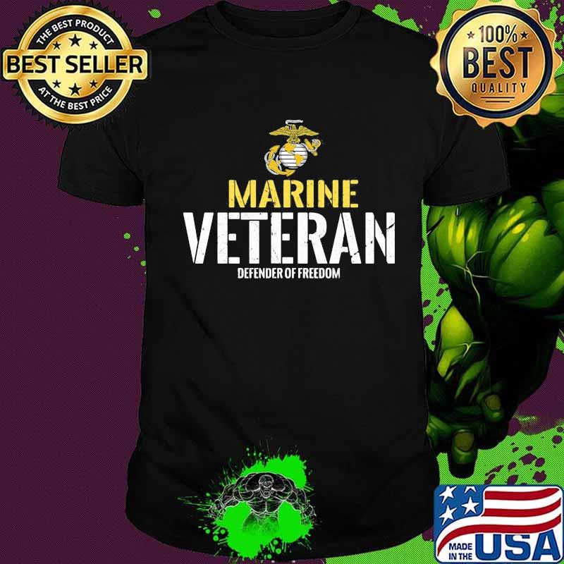 Marine veteran defender of freedom shirt