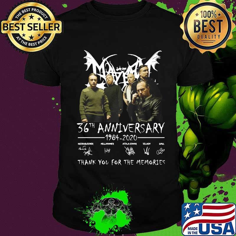 Marvel 36th anniversary 1984 2020 signature thank you for the memories shirt