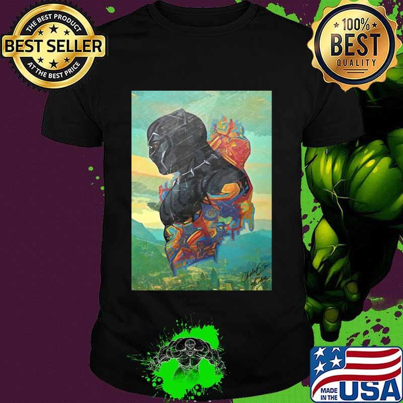 Marvel heroes black panther chadwick art 2020 shirt