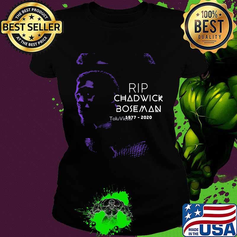 Marvel heroes black panther chadwick rip 1977 2020 s Ladies tee Marvel heroes black panther chadwick rip 1977 2020 s Ladies tee
