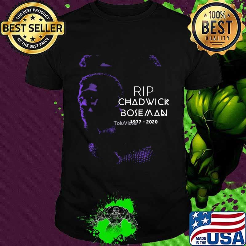 Marvel heroes black panther chadwick rip 1977 2020 shirt