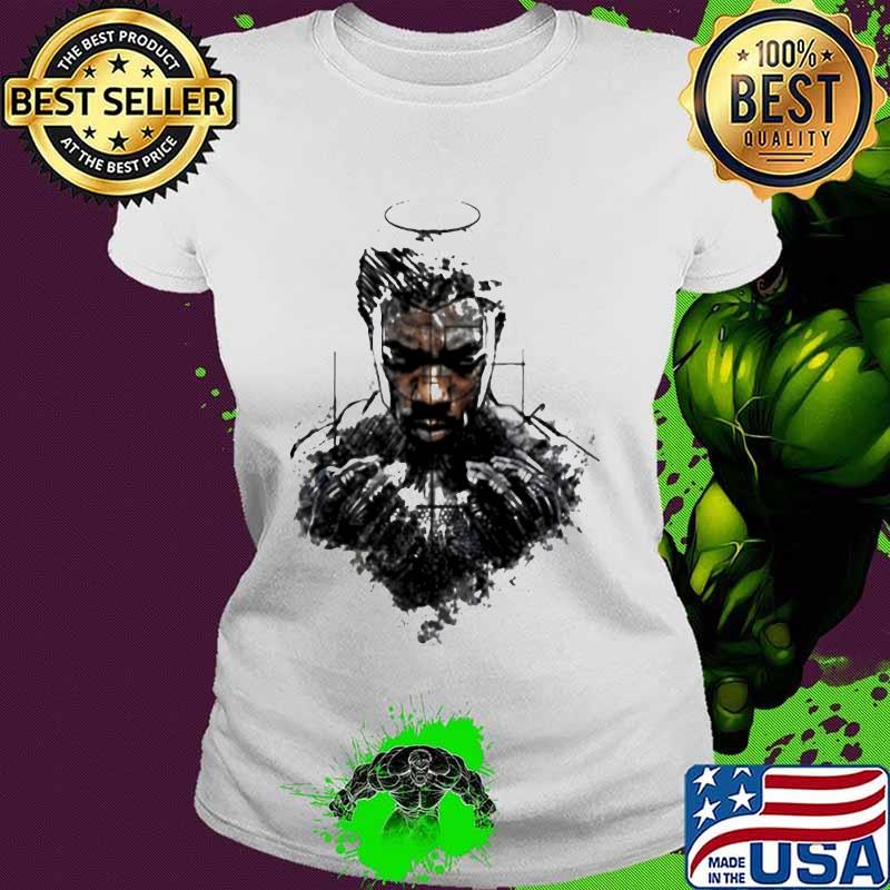 Marvel heroes black panther chadwick rip art s Ladies tee Marvel heroes black panther chadwick rip art s Ladies tee