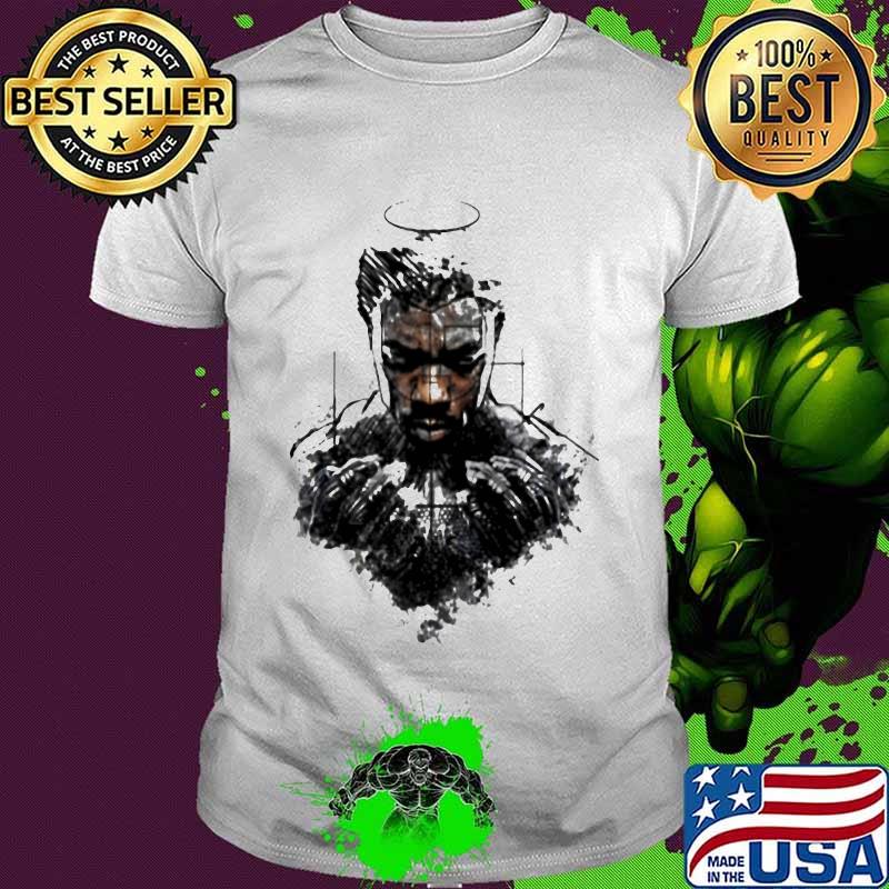 Marvel heroes black panther chadwick rip art shirt Marvel heroes black panther chadwick rip art shirt