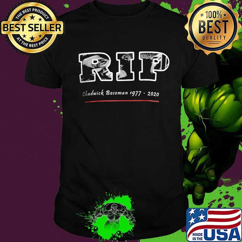 Marvel heroes black panther rip chadwick boseman 1977 2020 shirt