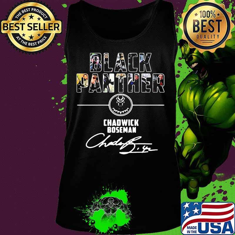 Marvel heroes black panther rip chadwick Boseman signature s Tank top Marvel heroes black panther rip chadwick Boseman signature s Tank top