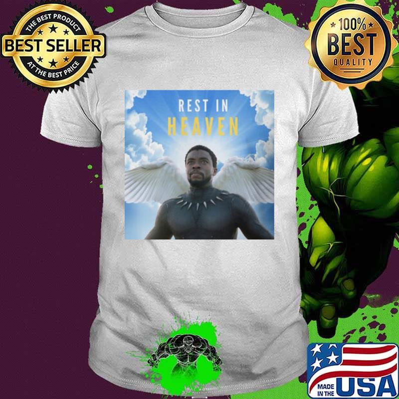 Marvel heroes black panther rip chadwick rest in heaven shirt