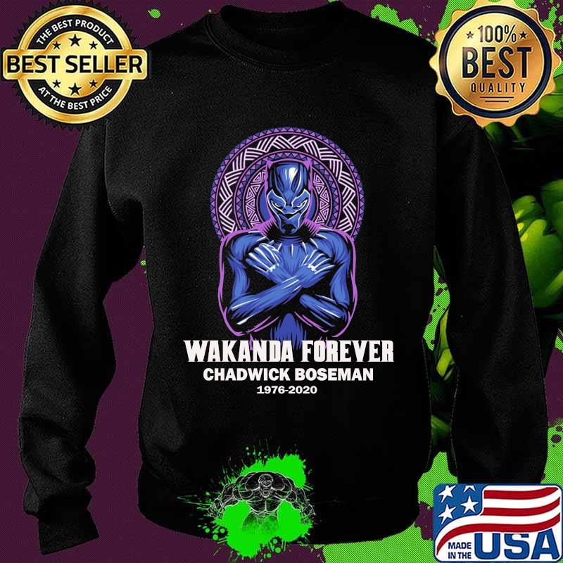 Marvel heroes black panther wakanda forever chadwick 1976 2020 s Sweater Marvel heroes black panther wakanda forever chadwick 1976 2020 s Sweater