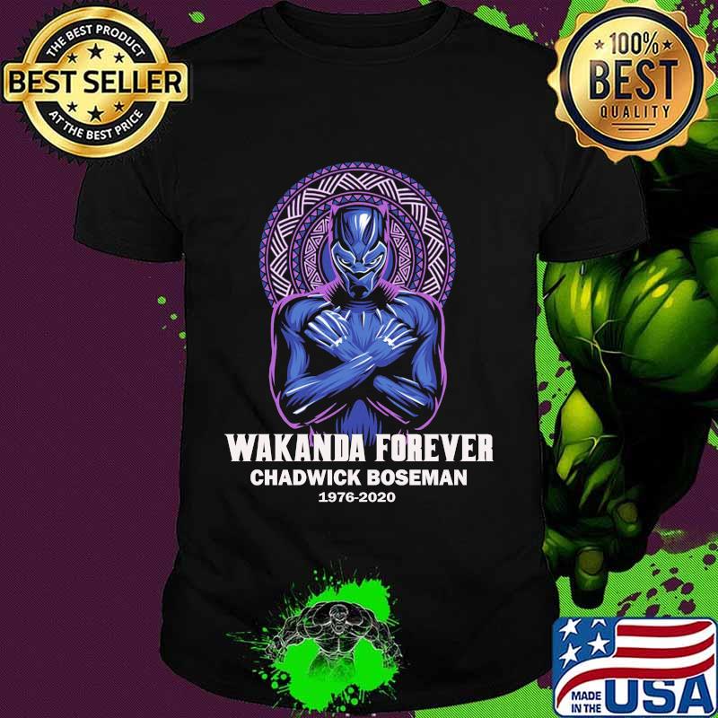 Marvel heroes black panther wakanda forever chadwick 1976 2020 shirt