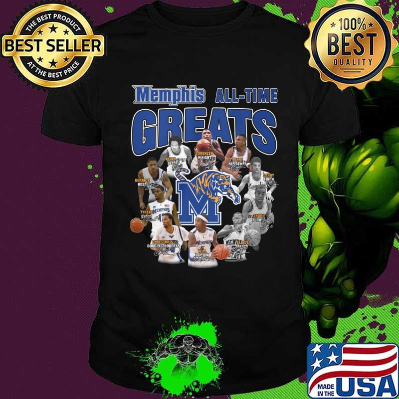 Memphis tigers all time great signatures shirt