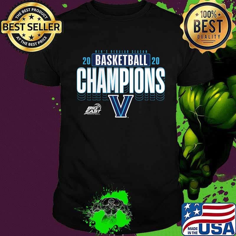 Men's regular season 2020 basketball champions villanova wildcats shirt
