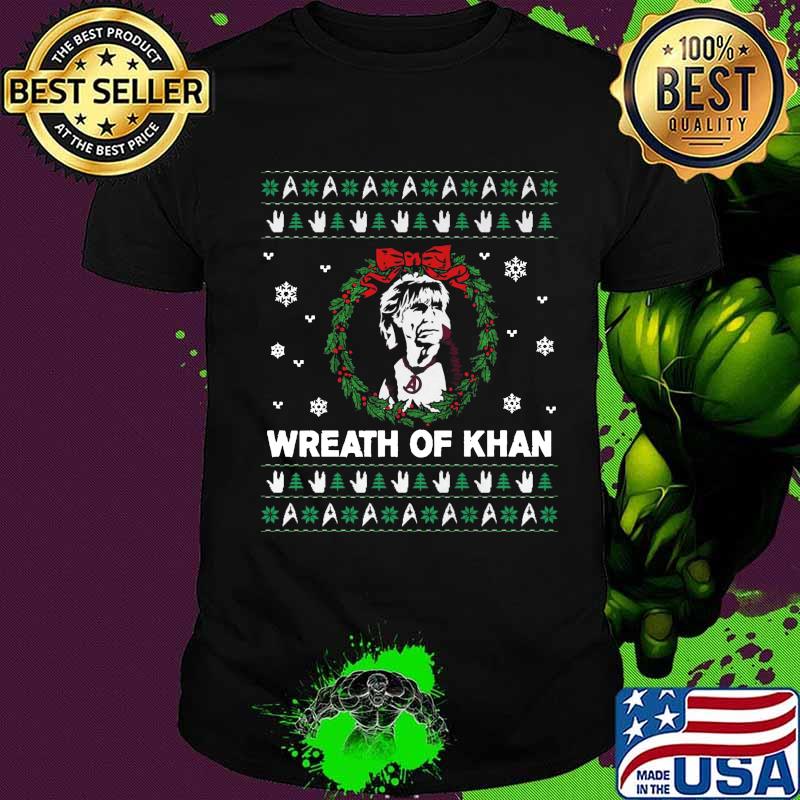 Merry christmas borja carcayu wreath of khan ugly shirt