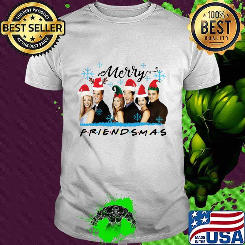 Merry christmas friendsmas snow shirt