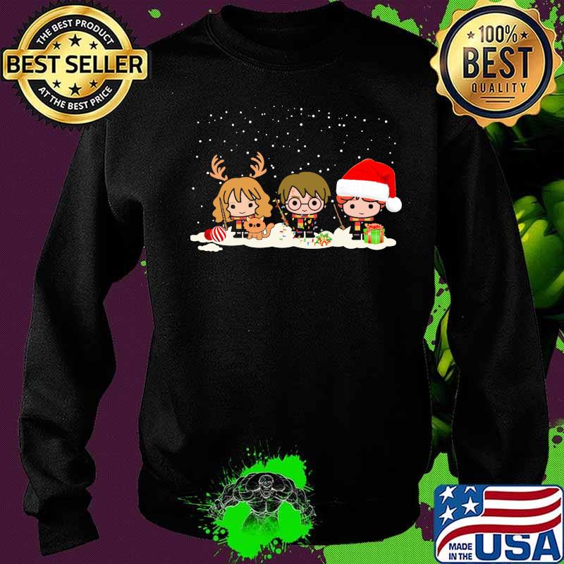 Merry christmas harry potter characters chibi s Sweater Merry christmas harry potter characters chibi s Sweater