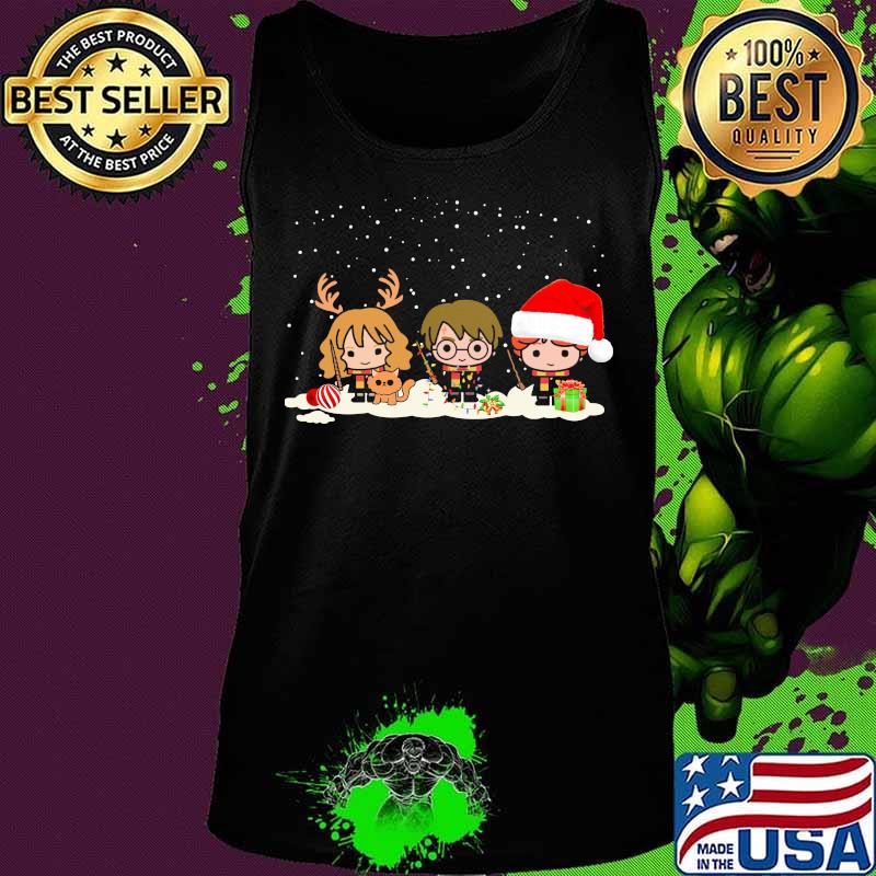 Merry christmas harry potter characters chibi s Tank top Merry christmas harry potter characters chibi s Tank top