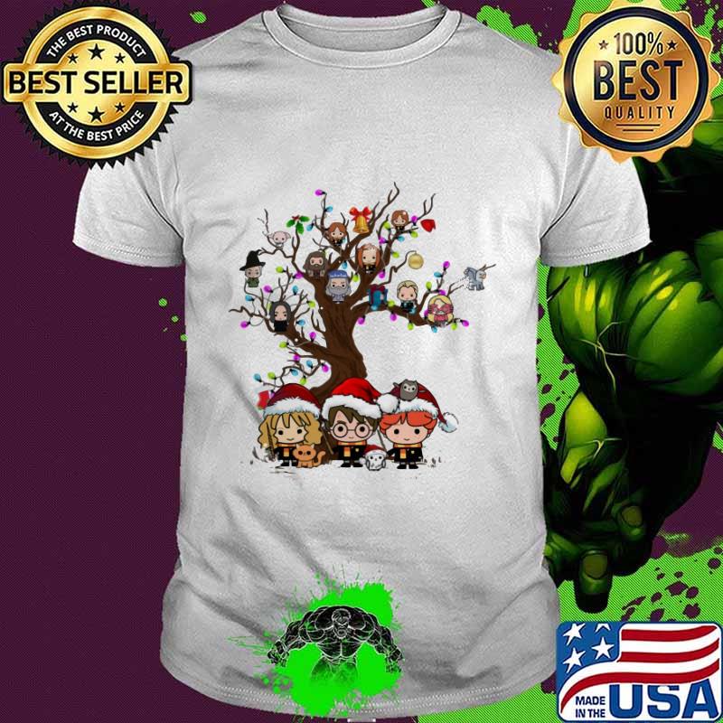 Merry christmas harry potter tree shirt